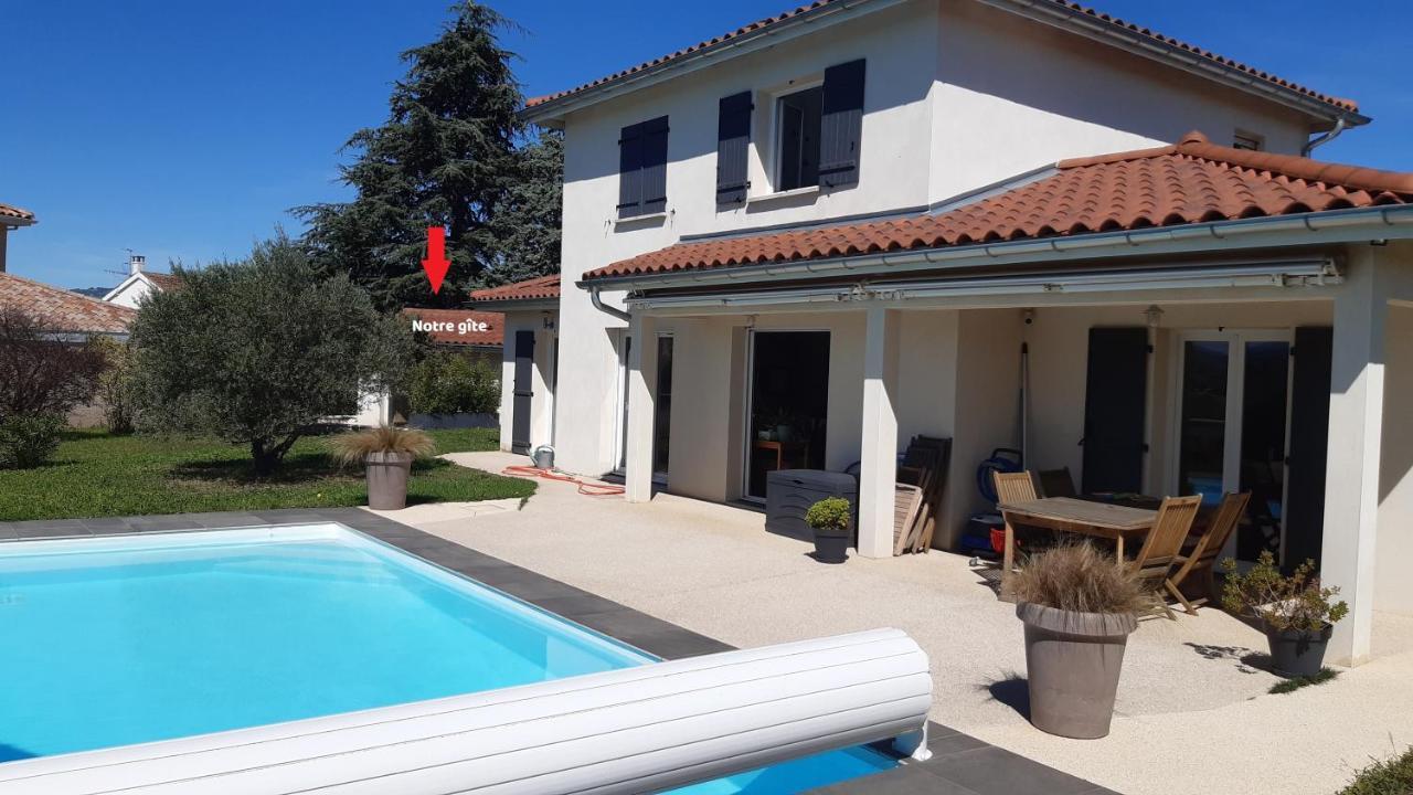 Gite Bambou Avec Piscine Saint-Andeol-le-Chateau Buitenkant foto